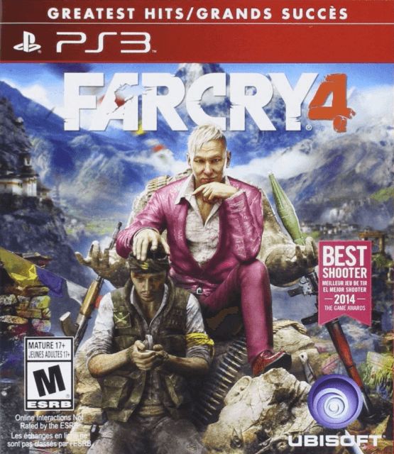 Far Cry 4 box art for Playstation 3